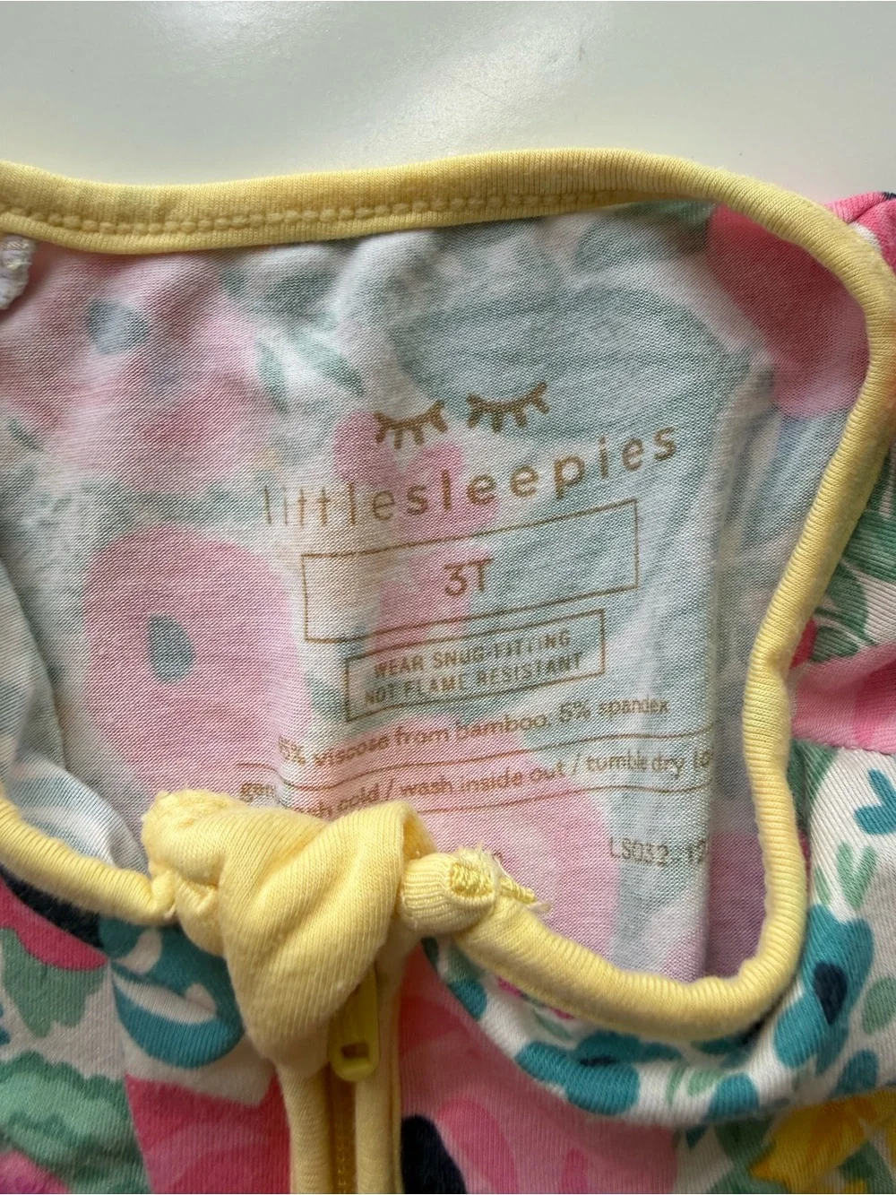 Little Sleepies Secret Garden Bamboo Viscose Zippy Sleeper 3T
